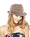 NYfashion101 Women's Solid Color Band Multicolor Weaved Trilby Fedora Hat