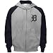 Majestic Detroit Tigers Ash Classic Full Zip Hoody Sweatshirt image 2