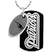 Team Titanium New England Patriots Steel & Black Two Piece Dog Tag