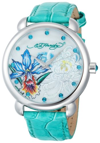 Ed Hardy Women's GN-GR Garden Green Watch