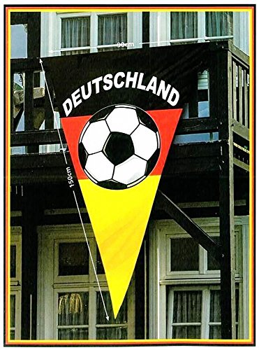 Taffstyle® Fanartikel Deutschland Wimpelfahne 150cm x 90cm Dreieck Flagge Fahne Fussball WM EM Europameisterschaft 2016