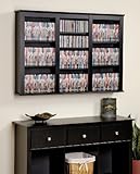 IMAGE OF Black Triple Wall Mounted Multimedia (DVD,CD,Games) Storage By Prepac