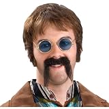 Foo Manchu Moustache- Black Adult