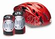 Bell Child Bicycle Helmet and Pads Value Pack (Red Underground)
