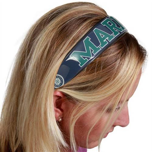 Seattle Mariners Ladies Navy Blue Large Domed Headband