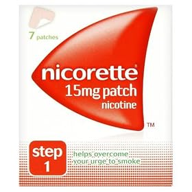 Nicorette 15mg Nicotine Patch - Step 1- box of 7 patches.
