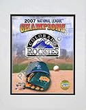 Colorado Rockies 2007 National League Champions Logo Double Matted 8 x 10 Photograph (Unframed)