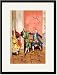 Black Framed/Matted Print 17x23, School For Scandal: The Accusation