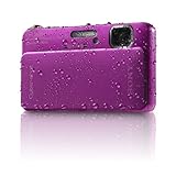 Sony Cyber-Shot DSC-TX10 16.2 MP Waterproof Digital Still Camera with Exmor R CMOS Sensor, 3D Sweep Panorama, and Full HD 1080/60i Video (Pink)
