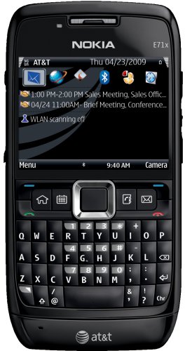 Nokia E71x Phone, Black (AT&T)