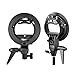 Godox S Type Bracket Stable Bowens S Mount Holder for Speedlite Flash Snoot Softbox Photo Studio Plastic Umbrella Mount Bracket