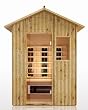 3 Person Outdooor Sauna Bamboo Ceramic Dry Heat FAR Infrared Detox New
