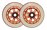 SET OF 2 REPLACEMENT SCOOTER WHEELS for RAZOR Orange