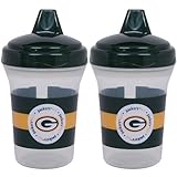 Baby Fanatic NFL Green Bay Packers Baby Fanatic 2-Pack Sippy Cups