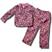 Bobby Jack Monkey "Animal Print" Coat Style Pajamas with Decorative Trim