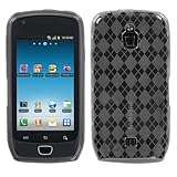 TPU Clear Argyle Silicone Skin Gel Cover Case Samsung Exhibit 4G T759
