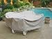 Round Outdoor Table / Chair Covers : 92" Khaki