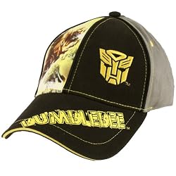 Transformers Movie BumbleBee Robot Cartoon Kids Hat Black