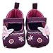 Voberry® Baby Girls Soft Soled Butterfly Crib Moccasins Canvas Mary Jane Shoes (12~18 Month, Purple)