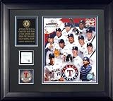 Texas Rangers 2004 A Piece of the Season Framed 8x10 Team Photograph with Game Used Base