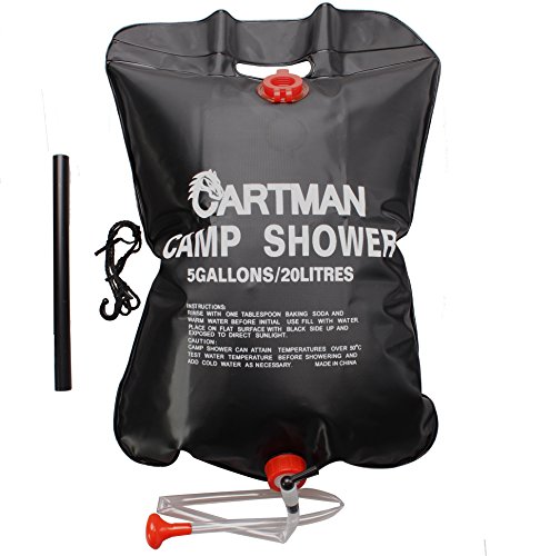 Cartman solar camping shower 5 gallons