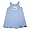 Mulberribush - Girls Gingham Sleeveless Dress, Blue, White (Size 6)