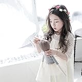 【ノーブランド品】春夏 春衣装 子供ワンピ ワンピース 薄手 キッズワンピース 春ワンピ 子供服 子供トップス キッズ服 (XXXL/160cm, ホワイト)