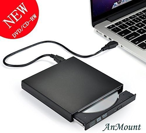 DVD-RW, AnMount® External DVD Drive, External CD Drive,External Slot DVD VCD CD RW Drive Burner Superdrive(DVD-RW))