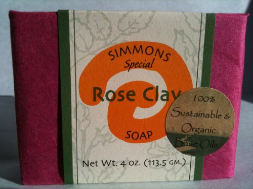 Rose Clay Soap 4 oz. bar