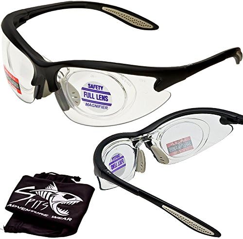 MORAYS Full Magnifying Reader Safety Glasses Reading Magnifier Eyewear Available from 1.25-3.00 Select Full Magnifier: ADD +2.50 Magnifier