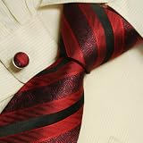 Burgundy striped designer mens ties stripes birthday gifts husband discount neckties cuff 5052