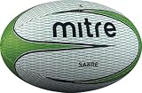 Mitre Sabre Rugby Ball - White/Green  Size 5