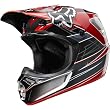 Fox Racing Steel Faith Men's V3 Motocross Motorcycle Helmet - Silver/Red