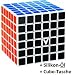 Zauberwürfel 6x6 - V-Cube 6 weiß - inkl. Silikon-Öl und Cubikon-Tasche