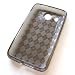 HTC Inspire 4G (AT&T) / Desire HD Crystal Silicone Skin Case Transparent Smoke Grey Check Pattern