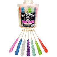 Buffalo Bills Rock Candy Crystal Sticks (36 assorted .8oz crystal sticks per tub)