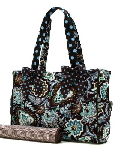 Belvah Quilted Flower Paisley Pad (15x10x5.5)