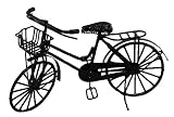 Fahrrad Miniatur für Puppenstube Puppenhaus Maßstab 1:12 12cm Metall