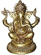 Diwali Gift - Ganesha Brass Statue Meditation Sitting Ganpati Sculpture 13 Inches Diwali Gift - Ganesha Brass Statue Meditation Sitting Ganpati Sculpture 13 Inches