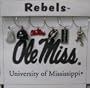 Ole Miss Rebels&trade; Set of 6 Football Wine Glass Charms