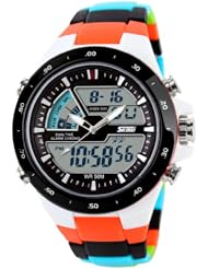 Fashion Sport Mens and Womens Analog-Digital Chronograph Watch SK-249