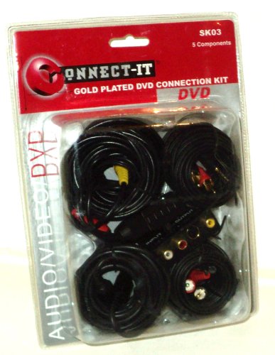 Connect-IT TV Gold Plated Audio Video DVD Computer 