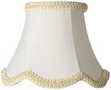 Scallop Cream Chandelier Lamp Shade 3x5.5x4.5 (Clip-On)