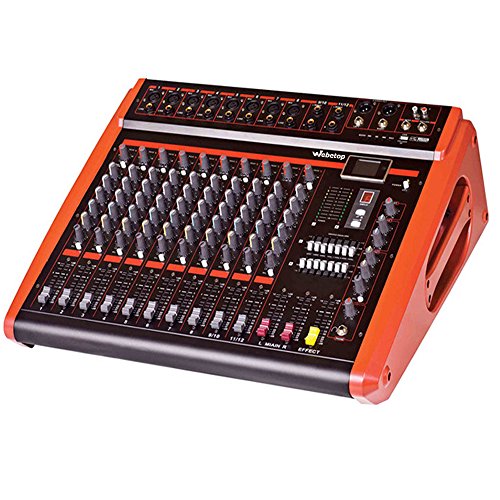 Get Cheap etop DMX1200D 12Channel Professional Powered Mixer with