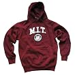 MIT HOODIE, Officially Licensed Massachussetts Institute of Technology Hooded Sweatshirt, Burgundy