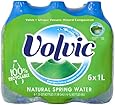Volvic Natural Spring Water, 1.0- Liter Bottles (Pack of 12)