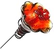 MiniBlossom Hummingbird Feeder Gloria Flame Red on Stake