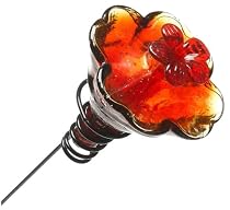 MiniBlossom Hummingbird Feeder Gloria Flame Red on Stake