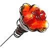 MiniBlossom Hummingbird Feeder Gloria Flame Red on Stake