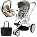 Quinny CV078BFV Moodd Prezi Travel system with Diaper bag and car seat - Natural Bright